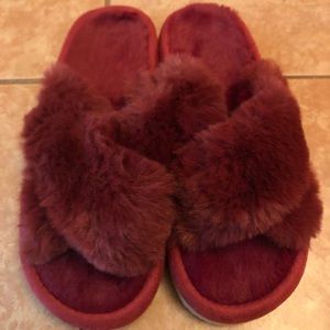 Plush slippers